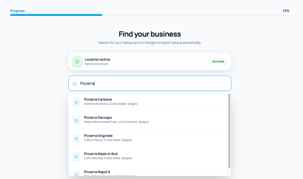 Automatic AI-powered profile setup