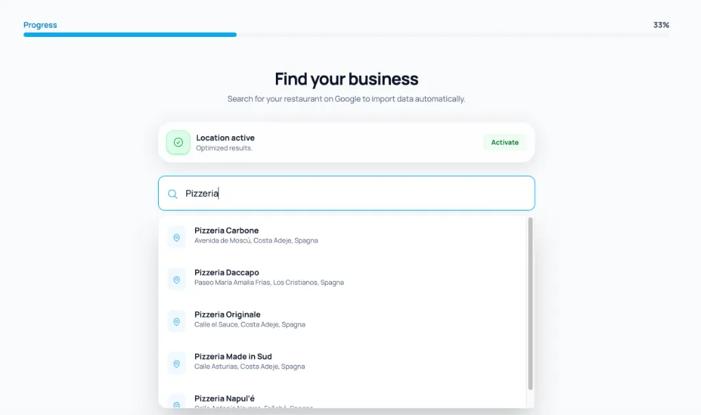 Automatic AI-powered profile setup