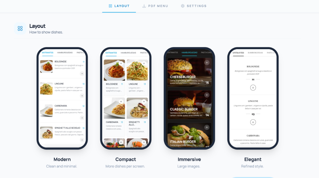 Customize layout and colors